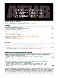 Table of Contents (PDF) - Arteriosclerosis, Thrombosis, and ...