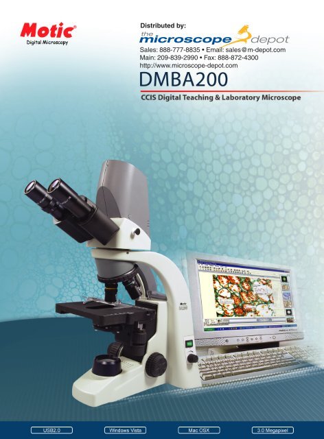 The Microscope Depot - Motic - DMBA200