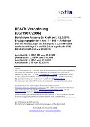 REACh-Verordnung - berichtigte Fassung - REACh helpdesk