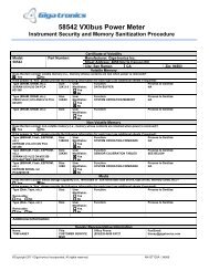 58542 VXI Volatility Certificate - Giga-tronics