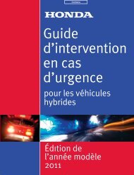 Honda Insight 2010-2011 - Honda Canada