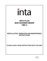 INTA PLUS BAR SHOWER MIXER TMV 2 - LUCKINSlive