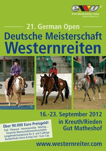 Programmheft Teil 1 German Open - Westernbrueckner.de