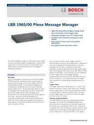 LBB 1965/00 Plena Message Manager - WES Components