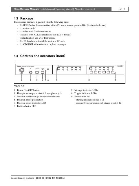 LBB 1965/00 Plena Message Manager - WES Components