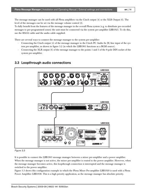 LBB 1965/00 Plena Message Manager - WES Components