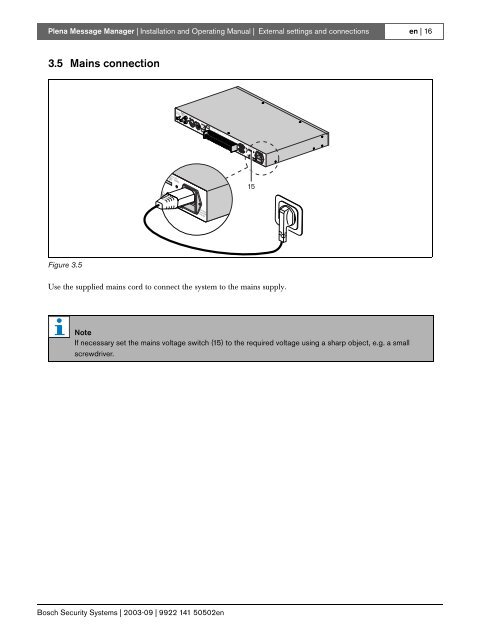 LBB 1965/00 Plena Message Manager - WES Components