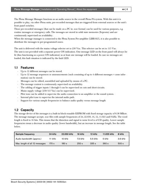 LBB 1965/00 Plena Message Manager - WES Components