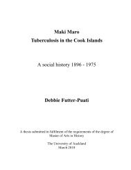 Maki Maro Tuberculosis in the Cook Islands A social history 1896 ...