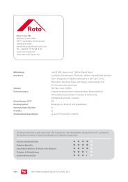 TOP ARBEITGEBER DEUTSCHLAND 2011 456 Roto Frank AG ...