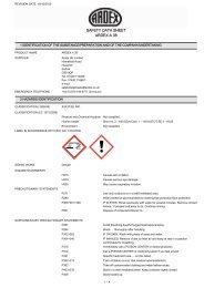 Health & Safety Datasheet - ARDEX UK Ltd.