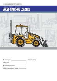 Environmental declarations - Volvo Construction Equipment