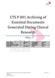 CTS P 001 Archiving of Essential Documents Generated During ...