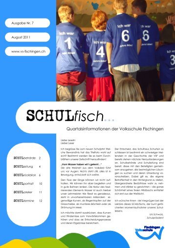 Schulfisch-Ausgabe 7 - Volksschule Fischingen