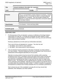 NZQA registered unit standard 26626 version 1 Page 1 of 3 Title ...