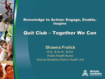 PDF: Presentation Shawna Frolick