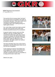 NSW Regional Tourn 0.. - GKR Karate