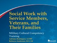 Military Cultural Competency - National Association of Social Workers