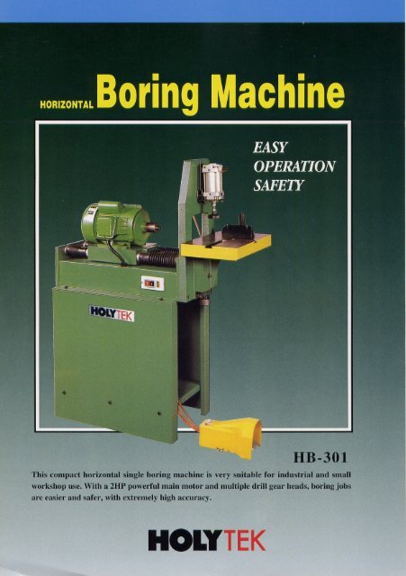 horizontal boring machine - Woodtech