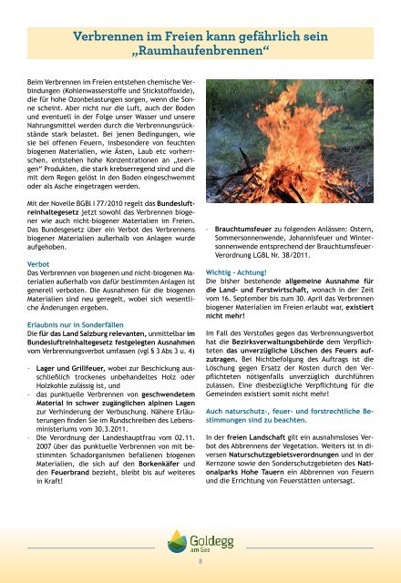 Bürgerinformation Juni 2013 - Gemeinde Goldegg