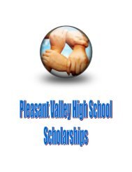 scholarship - Pleasant Valley Community School