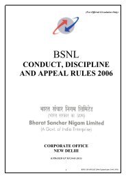 CONDUCT, DISCIPLINE AND APPEAL RULES 2006 - BSNL ...