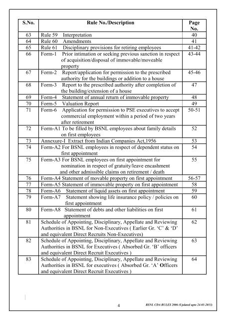 CONDUCT, DISCIPLINE AND APPEAL RULES 2006 - BSNL ...