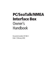 PC/SeaTalk/NMEA Interface Box Owner's Handbook - SGTechno