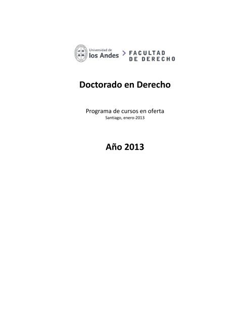 segundo semestre 2013 - Universidad de los Andes