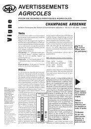 avertissements agricoles 552 - Champagne info