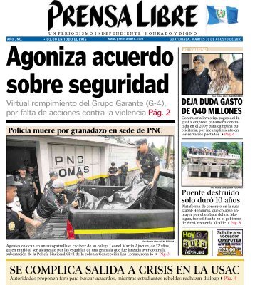 SE COMPLICA SALIDA A CRISIS EN LA USAC - Prensa Libre