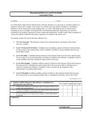 Disposition Assessment Form