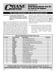 Shaft-Mount Rocker Arm Kit for Ford FE V8 ... - CatalogRack.com