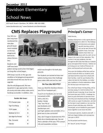 DES PTO Newsletter December 2012.pdf - Davidson Elementary ...