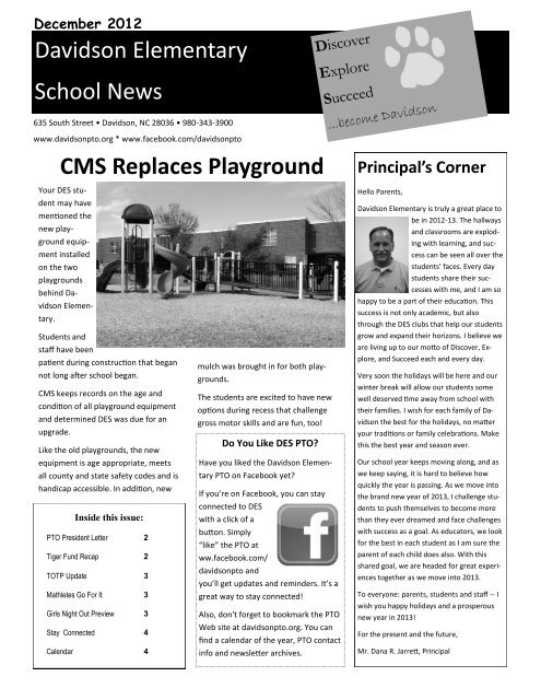 DES PTO Newsletter December 2012.pdf - Davidson Elementary ...