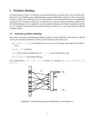 1 Perfektes Hashing