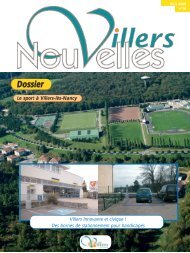 Dossier - MAIRIE DE VILLERS LES NANCY