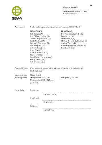 00 Protokoll KS 2012-09-17 - Nacka kommun