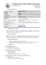 Macroeconomia I - Pontificia Universidad CatÃ³lica del Ecuador