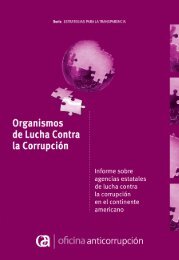 Organismos de Lucha contra la CorrupciÃ³n. Informe sobre agencias ...