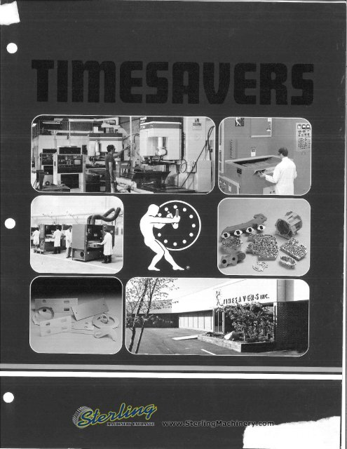 Timesavers Brochure - Sterling Machinery