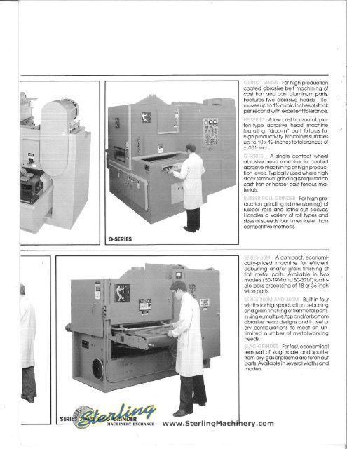 Timesavers Brochure - Sterling Machinery