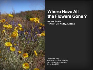 John Scheuring, PhD - Where have all the flowers gone? A case ...
