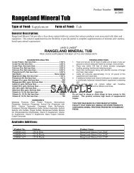 RangeLand Mineral Tub - Beeflinks