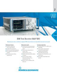 EMI Test Receiver Â¸ESU - Rohde & Schwarz