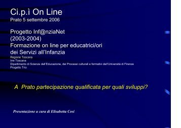 Ci.p.Ã¬ On Line - Comune di Prato