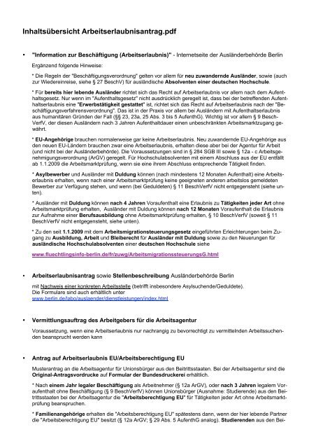 InhaltsÃƒÂ¼bersicht Arbeitserlaubnisantrag.pdf