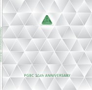 10th Anniversary Booklet - The Professional Green Building Council