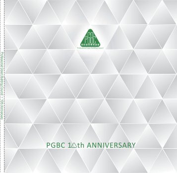 10th Anniversary Booklet - The Professional Green Building Council