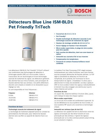 DÃ©tecteurs Blue Line ISM-BLD1 Pet Friendly TriTech